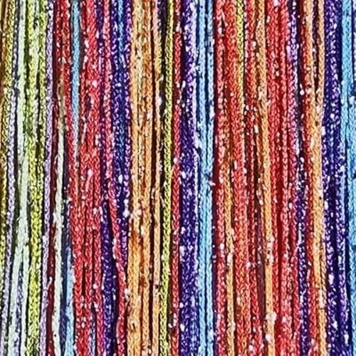ave split Decorative Door String Curtain Wall Panel Fringe Window Room Divider Blind Divider Tassel Screen Home 100cm*200cm (Colorful18)