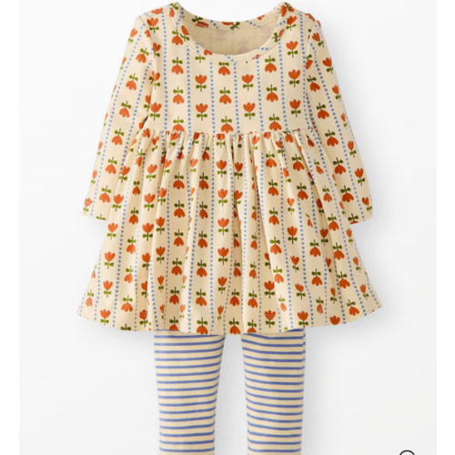 Baby Long Sleeve Skater Dress & Leggings Set | Hanna Andersson