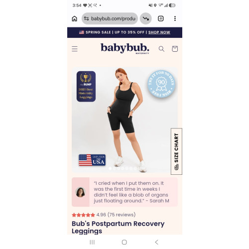 Bub's Postpartum Recovery Leggings – babybub | Maternity & Beyond
