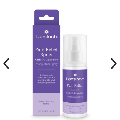 Amazon.com: Lansinoh 4% Lidocaine Perineal Spray, 3.4 Ounces | Postpartum Pain Relief Spray, Dematologist Tested, with Witch Hazel, Postpartum Essentials : Health & Household