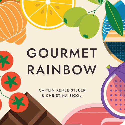 Gourmet Rainbow Board Book Poems About Color and Food Facts for Early Reader Baby 0-12M and Toddler Learning Resource 1-4 Years Preschool Classroom Teacher Must Have