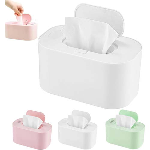 Portable Wipe Warmer Dispenser with LED Display - USB Powered, Adjustable Temperature Control, Even Heating, Large Capacity for Home, Car & Travel (White)(XX)