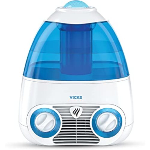 Vicks Starry Night Filtered Cool Mist Humidifier, Medium to Large Rooms, 1 Gallon Tank – Cool Mist Humidifier for Baby and Kids Rooms with Light Up Star Night Light Display, Works with Vicks VapoPads