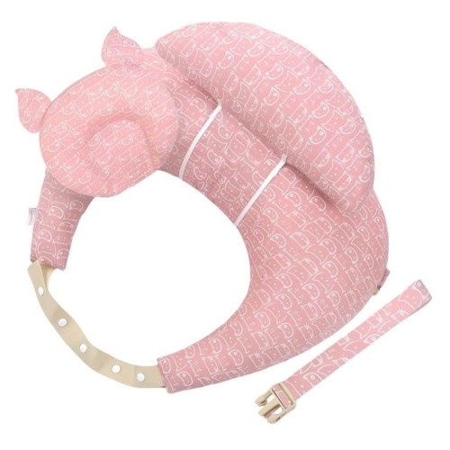 MaterniCare Embrace Nursing & Feeding Hands-Free Breastfeeding Support Pillow - Pink