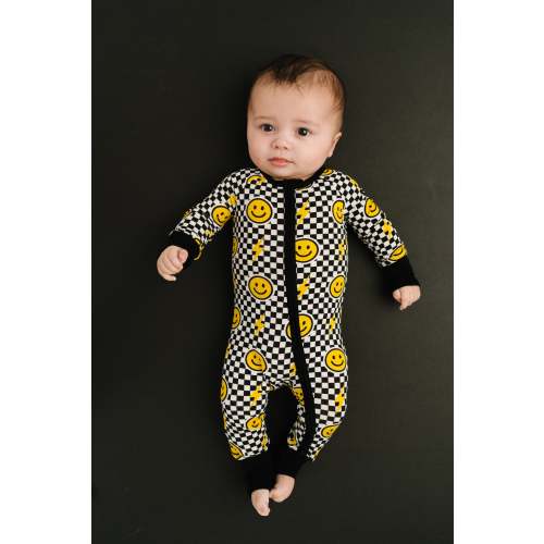 Black Bolt Check Bamboo Sleeper