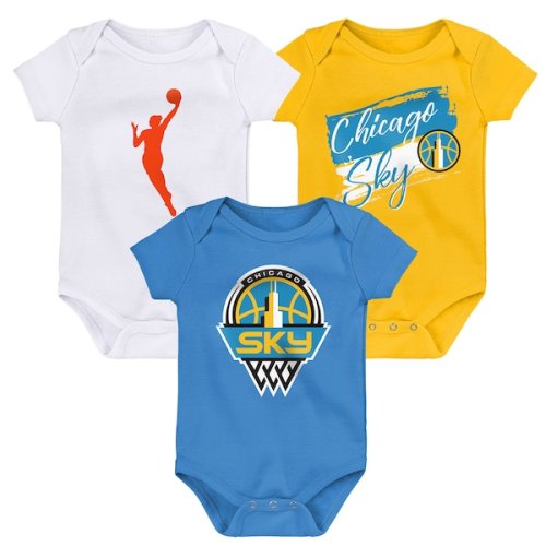 Infant Chicago Sky Outerstuff Destiny 3-Piece Creeper Set