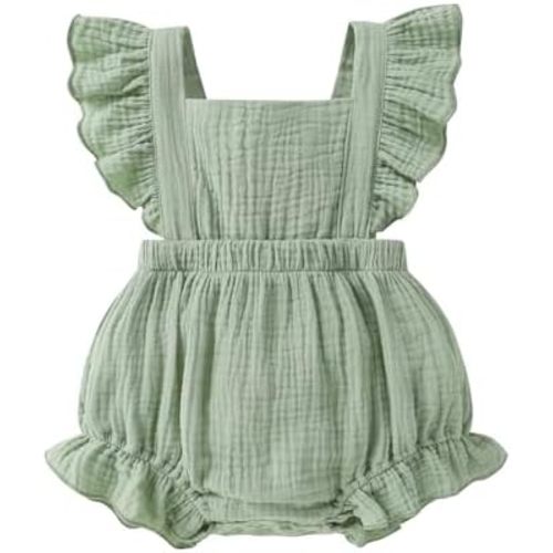 Happy Town Newborn Baby Girl Clothes Infant Summer Romper Sleeveless Floral Cute Outfits One Piece Jumpsuit Bodysuit