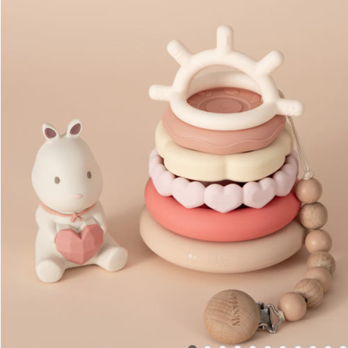 Bunny Stacking Teething Rings