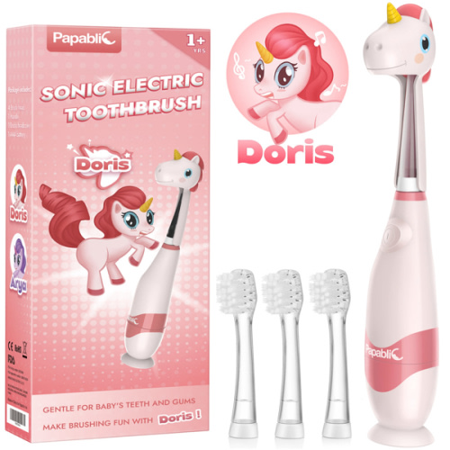 Doris Toddler Sonic Electric Toothbrush for Ages 1-3 Years