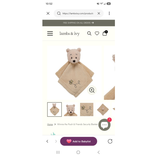 Winnie the Pooh & Friends Security Blanket