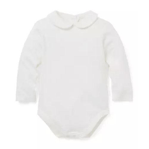 Baby Jet Ivory Baby Peter Pan Collar Bodysuit by Janie and Jack