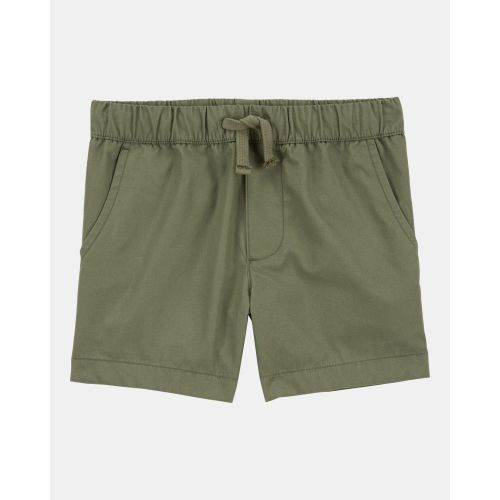 Baby Pull-On Poplin Shorts - Green - Carter's | Carter's