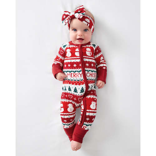 Festive Fair Isle Zippy - Little Sleepies