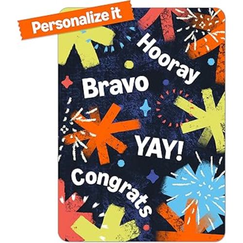 Amazon Custom eGreetings - Dazzling Fireworks - Customize Your Design, Personalize Your Text, Upload Photo/Logo (Digital Delivery) - Celebration