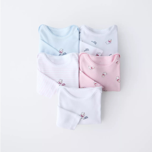 FIVE-PACK OF SHEEP BODYSUITS - Pink | ZARA United States