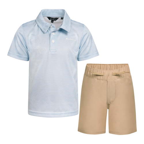 Ben Sherman Clothes Boys’ 2-Piece Tech Polo Short Outfit Set – Includes Short Sleeve Polo Shirt & Shorts, Comfortable Everyday Clothing for Baby, Toddler, Little & Big Boys Sizes (12M-14)