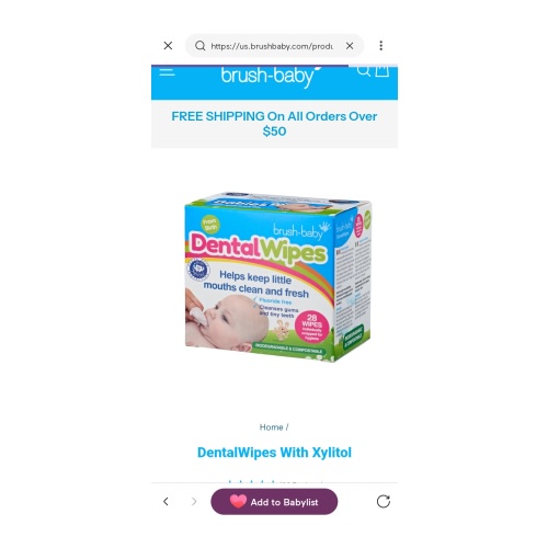 DentalWipes With Xylitol