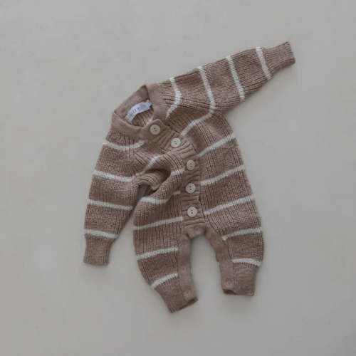 BODYSUIT | CEDARWOOD/SHELL STRIPE