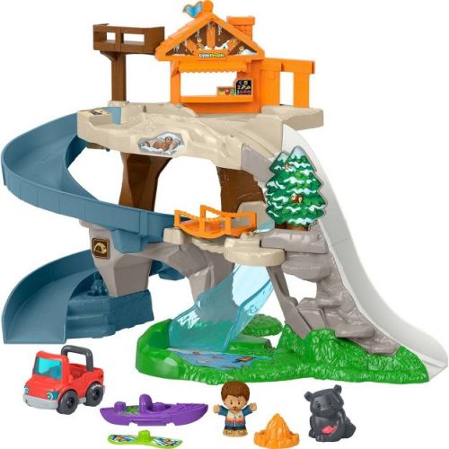 Fisher-Price Little People Ultimate Mountain Playset, Vehicle, Figures & Pieces for Toddler Play