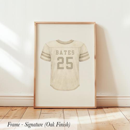 Personalized Football Jersey Nursery Sports Wall Art ∙ 1816