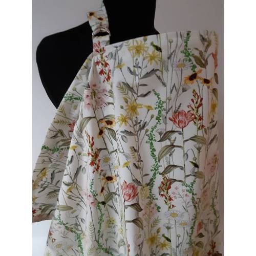 Wildflower Cotton Nursing Cover with Adjustable Neck