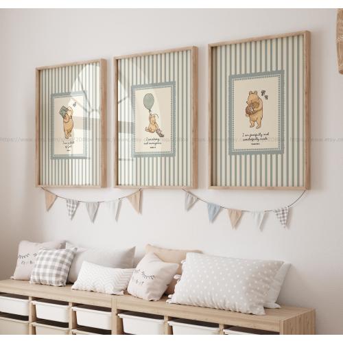 If Boy :) Winnie the Pooh Christian Nursery Wall Art Jesus Nursery Art Kids Christian Art Winnie the Pooh Bible Verse Poster Faith Based Gifts