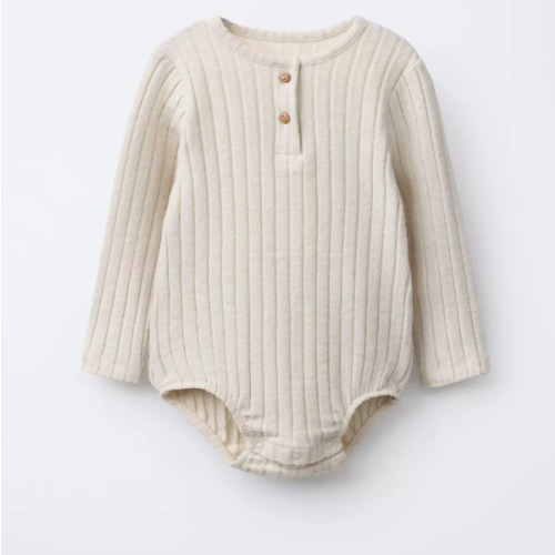 SOFT TOUCH RIBBED BODYSUIT - Beige | ZARA United States