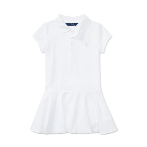 Kids' Cotton Piqué Polo Dress