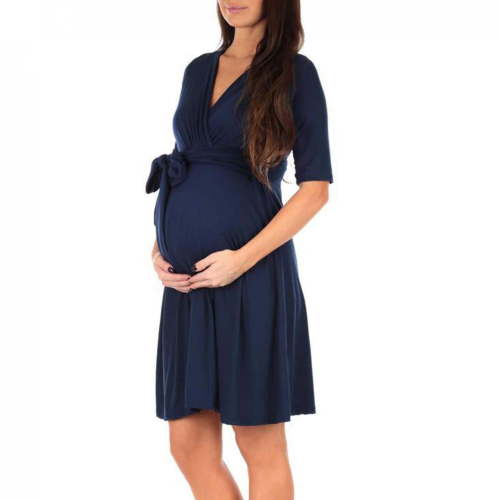 Danhjin Maternity Nursing Robe, Delivery Nightgowns Hospital Breastfeeding Gown Breastfeeding Dress Maternity Dress