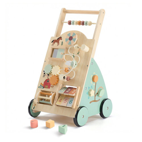 Smugdesk.com 11-in-1 Wooden Baby Walker with Adjustable Speed, Montessori Activity Push Walker for Toddlers, Baby Gift for Boys and Girls & Reviews | Wayfair