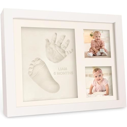 Baby Hand and Footprint Kit,Quick Dry Clay Baby Footprint Kit(Alpine White)