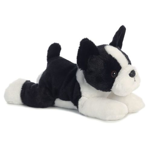 Aurora Medium Buster Boston Terrier Flopsie Adorable Stuffed Animal Black 12"