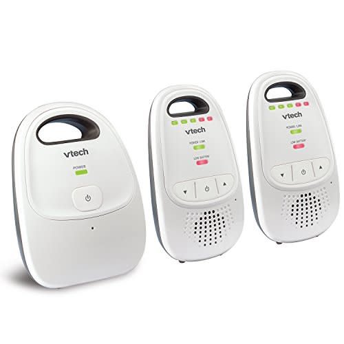 VTech Upgraded Baby Monitor with Rechargeable Battery, Long Range, Crystal-Clear Sound, and Alerts