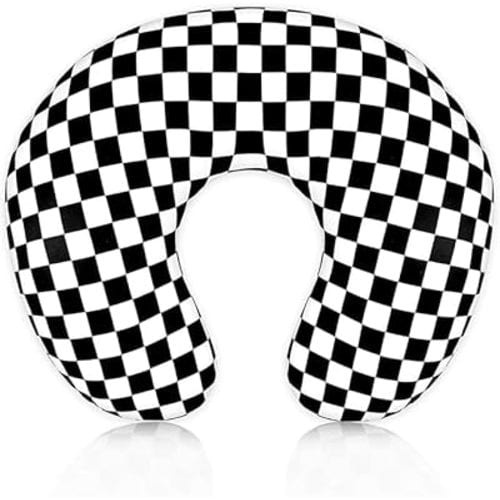 Nursing Pillow for Breast Feedingand Bottle Feeding, Breastfeeding Pillows for Mom with Removable Cover and Breathable Filling, Feeding Pillow for 0-16 Months(Black)