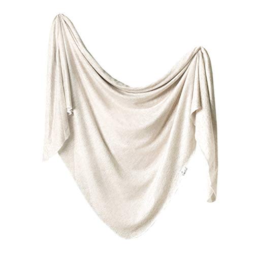 Copper Pearl Baby Swaddle Blanket - Premium Knit Baby Blanket, Large Soft Stretchy Receiving Blankets for Baby Boy and Girl, Swaddles for Newborn, Infant, and Toddler (Oat)