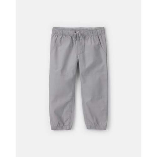Toddler Boy Canvas Joggers - Grey | Carter's