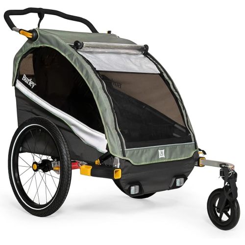2 Seat Kid Bike Trailer & Stroller