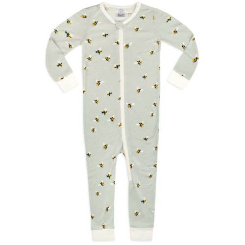 Milkbarn Bumblebee Bamboo Zipper Pajama
