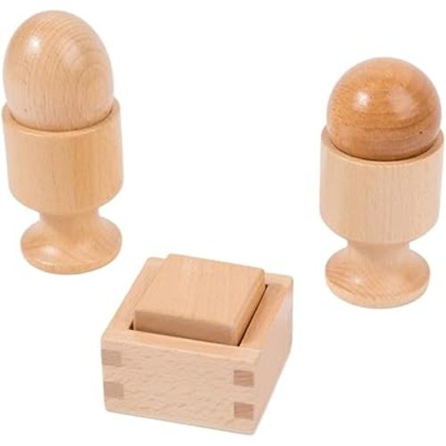 Adena Montessori 3D Object Fitting Exercise Set, 6-12m