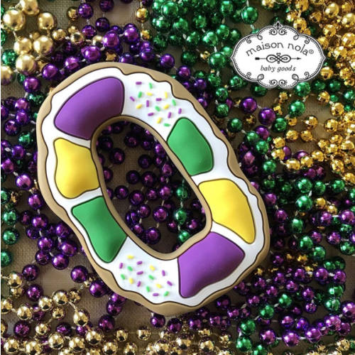 King Cake Silicone Teether | Maison Nola
