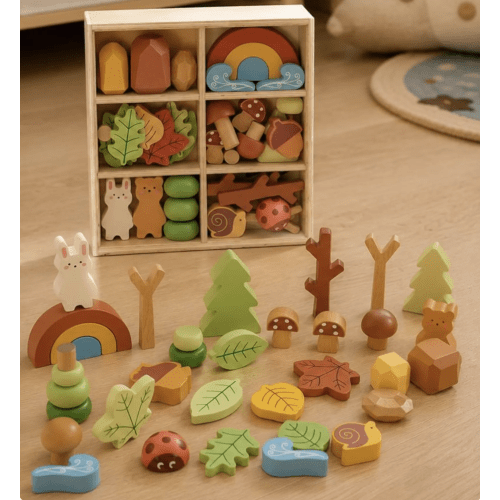 Wooden Forest Sensory Bin