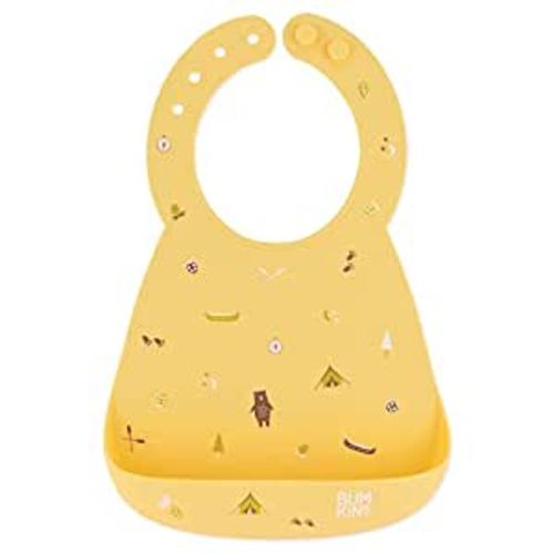 Amazon.com: Bumkins Silicone Pocket Bib, Baby Bib, Toddler Bib, Waterproof, Wipe Clean, Stain and Odor Resistant, 6-24 Months - Camp Gear : Baby