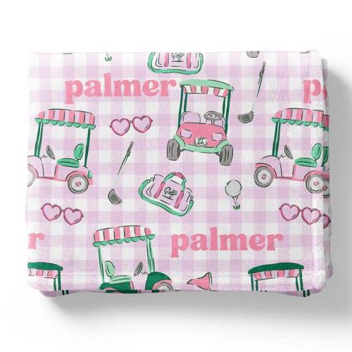 Birdie Babes Personalized Kids Blanket | Pink