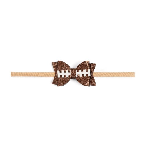 Game Day Glitter Bow Baby Headband