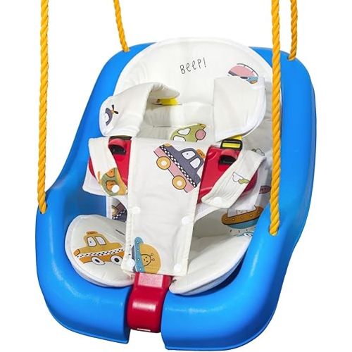 Toddler Swing Cushion - FEISIKE Baby Swing Outdoor Seat Insert Pad Compatible with Outside Infant Swings for Toddlers Age 1-3, Detachable and Washable(Swing Not Included)