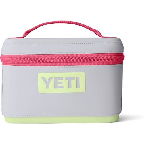 YETI Daytrip 3L Insulated Soft Cooler Snack Box, Mist/Pink/Grasshopper