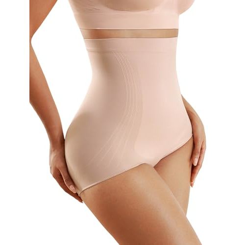 Momcozy Tummy Control Shapewear Panties, High-Waist Body Shaper, Seamless Shaping Underwear for Postpartum & Daily Dress