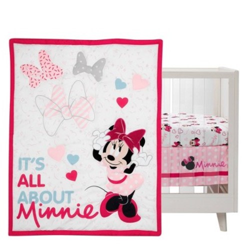 Lambs & Ivy Bedtime Originals Minnie Mouse Love Crib Bedding Set - 3pc