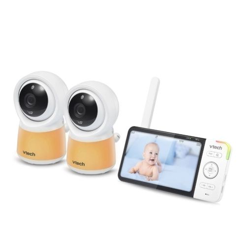 VTech 5” Smart Wi-Fi 1080p Video Monitor with 2 Cameras | Snuggle Bugz | Canada's Baby Store
