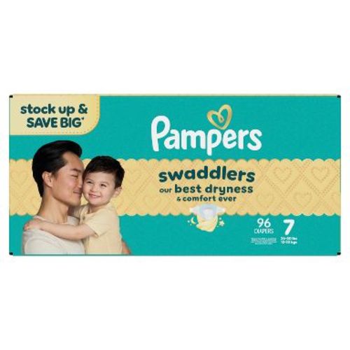 Pampers Swaddlers Sensitive Disposable Diapers Massive Pack - Size 7 - 96ct
